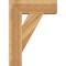 Ekena Millwork Traditional Block Rough Sawn Bracket w/ Offset Brace, Western Red Cedar, 8"W x 22"D x 30"H BKT0806X22X30TRA05RWR - alternate 3